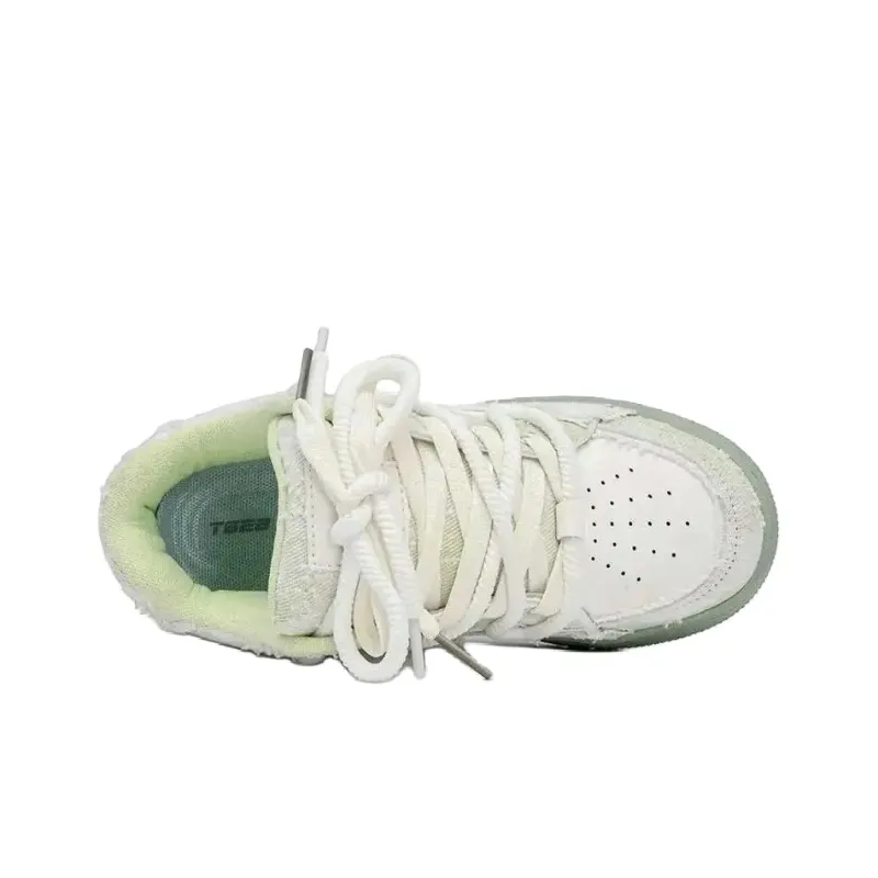 T628 Vintage Puffy Shoes Wear resistant, Lightweight, Breathable, And Non slip. Low Top Skateboard Shoes Unisex-62
