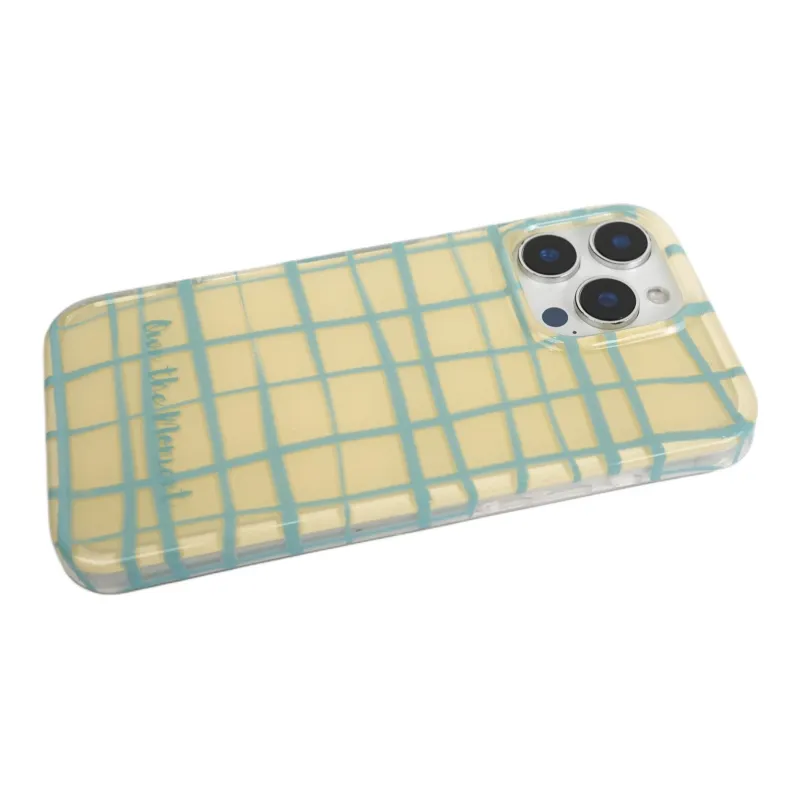 Wei Xin Acrylic Material Line Plaid Stars Stand Phone Cases Compatible With IPhone 16/15 Pro Max/Apple 13/14 Pro/Max-7