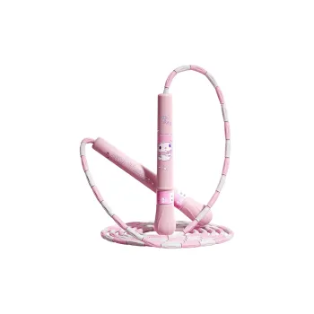 MESUCA Casual Entertainment Non Countable Jump Ropes Elementary School Special PVC Rope ABS Controller 2.8m Pink