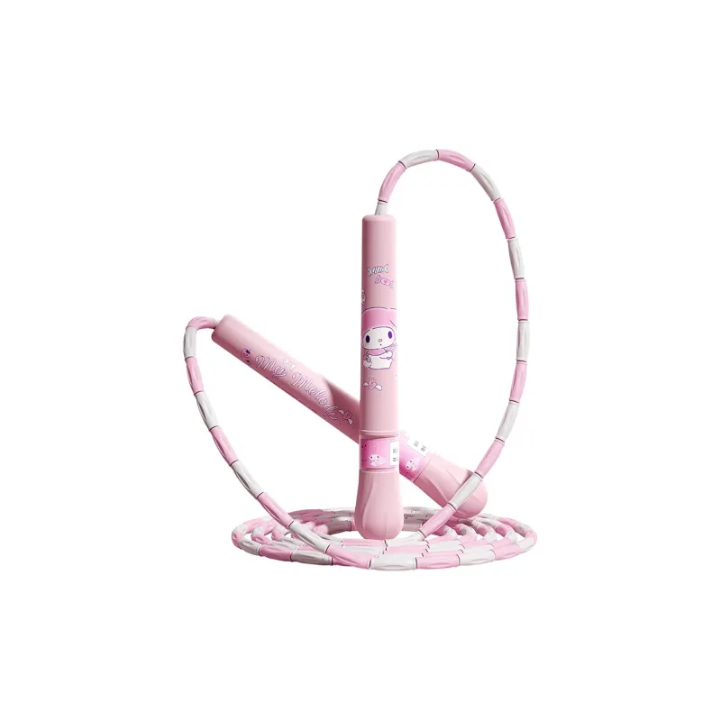 MESUCA Casual Entertainment Non Countable Jump Ropes Elementary School Special PVC Rope ABS Controller 2.8m Pink-0
