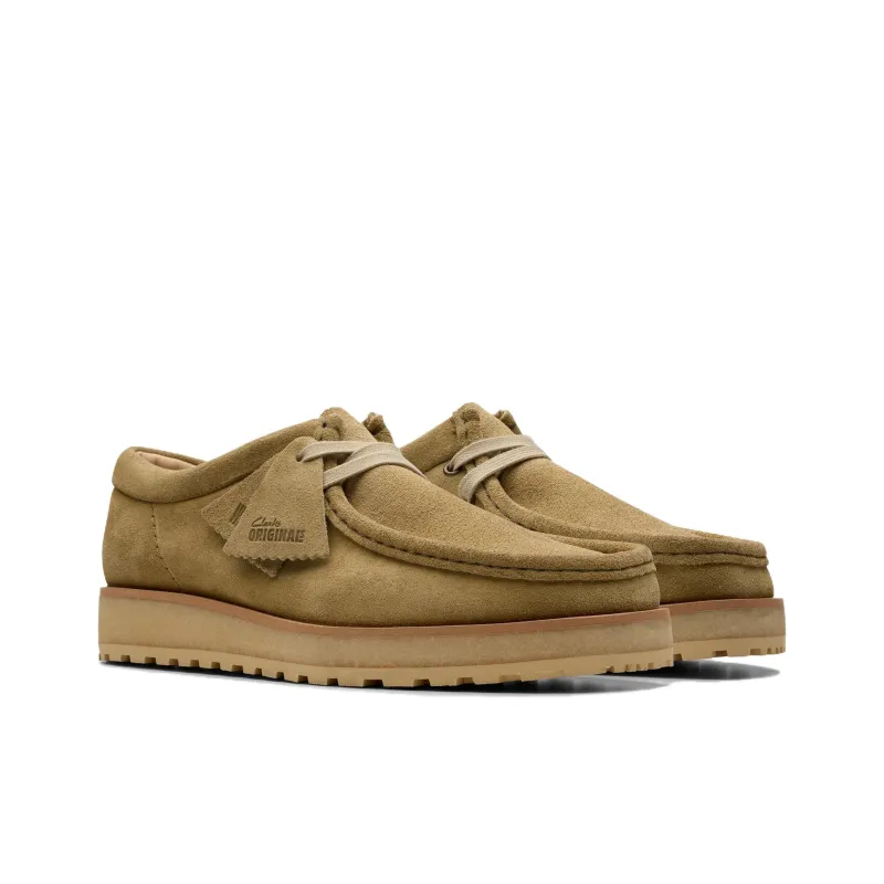 Clarks Wallabee Scout Lo Casual Shoes Men's Dark Sand-2
