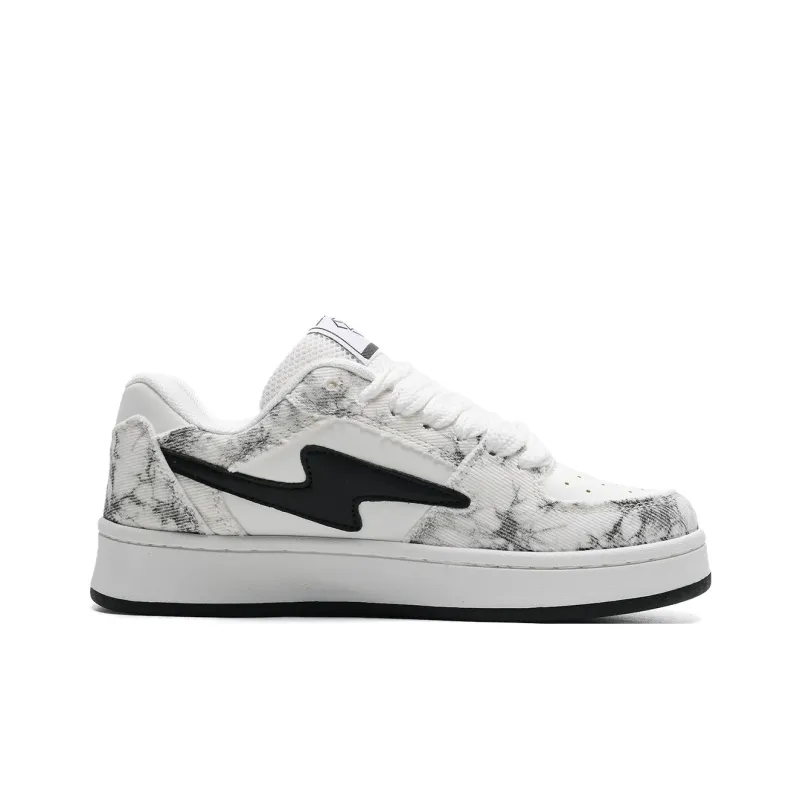 T628 Lightning Puffy Shoes Slip Resistant, Abrasion Resistant, Lightweight Low Top Skateboard Shoes Unisex-32