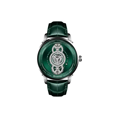 BEHRENS 오토매틱 메커니컬 무브먼트 남녀공용 중국 시계 42mm*23mm*12.5mm 그린