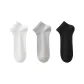 [3 Pack 10A Antibacterial, Extra Thin Breathable]White+Light Gray+Black