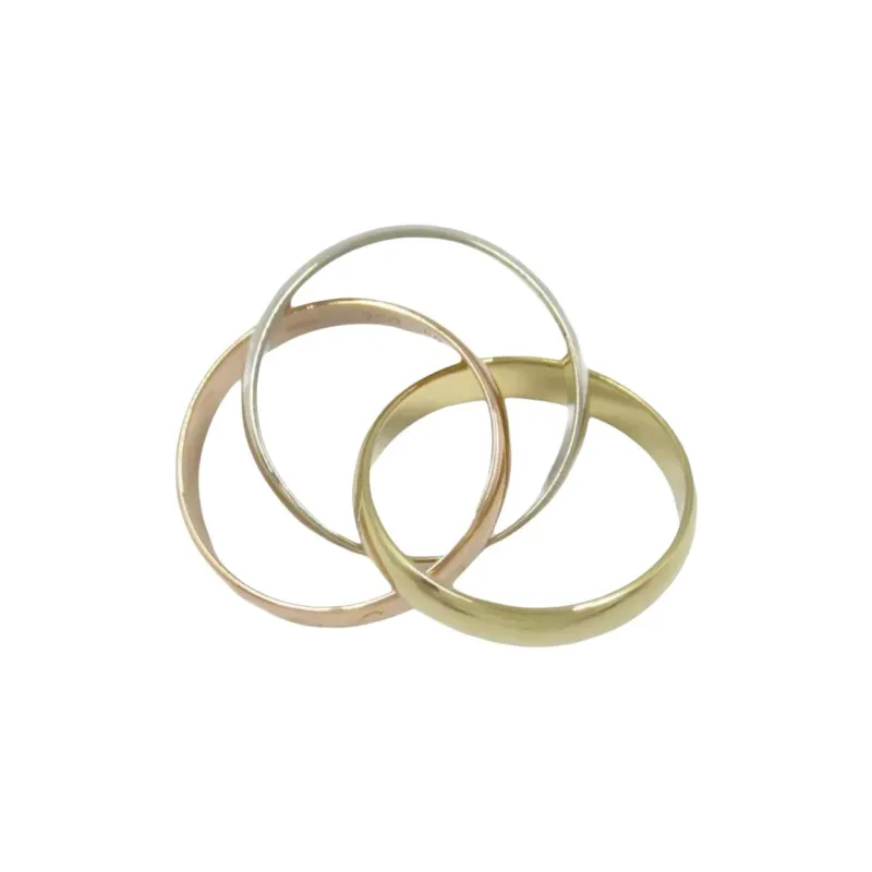 Cartier 2010s 18K Gold Trinity Ring-2