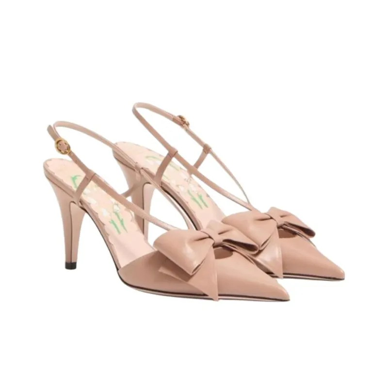 Valentino BOWOW GARAVANI Slim Heel High Heels 8.5cm Women's Pink-1