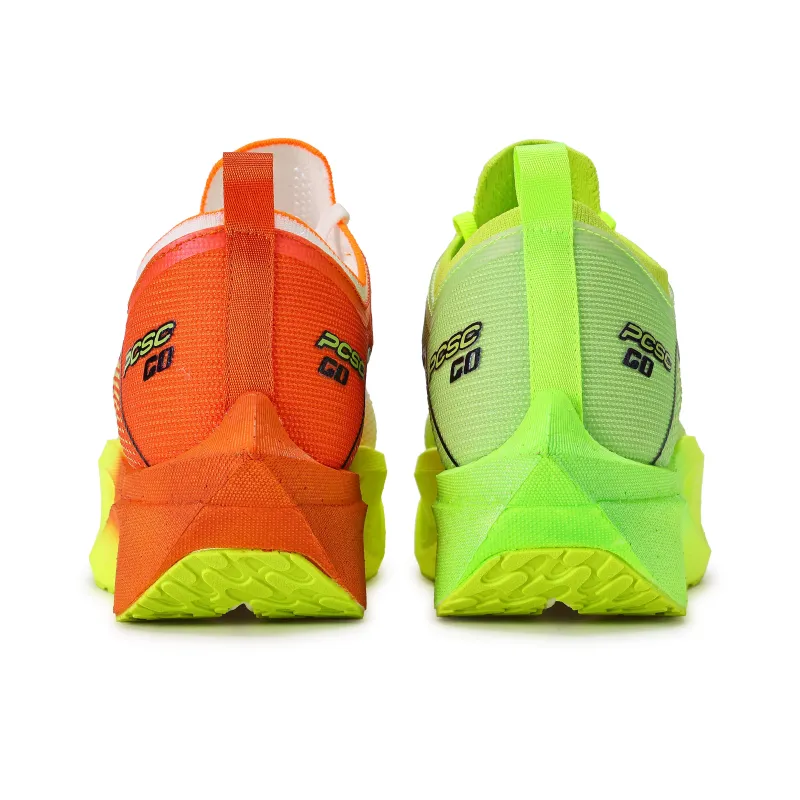 PCSC Running Shoes Unisex Low Top Fluorescent Left Orange-2