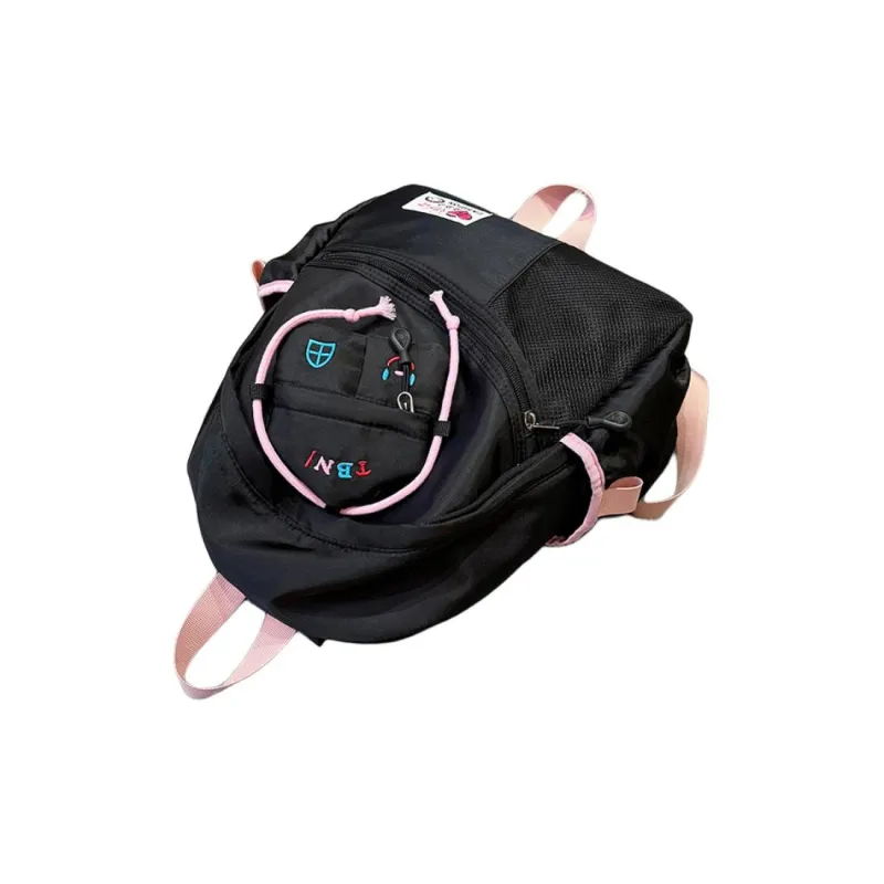 URBAN FOREST Oxford Backpack Unisex Ecru/Black/Blue-5