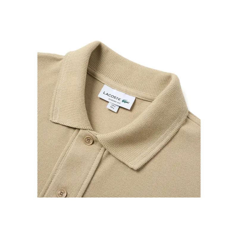 LACOSTE Polo Shirt Men's Milk Coffee-2