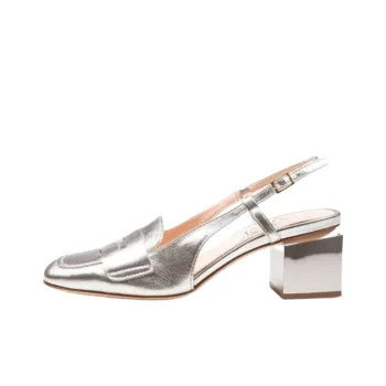 AGL Chunky Heel High Heels 6cm Women's Silver