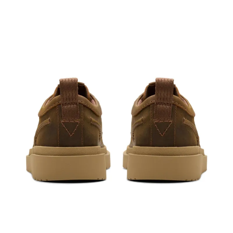 Clarks Polden Lace Low Top Skateboard Shoes Men's Umber-4