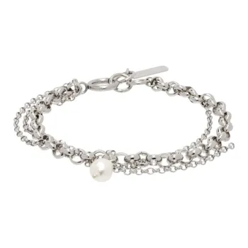 JUSTINE CLENQUET Brass Bracelets Men's Silver