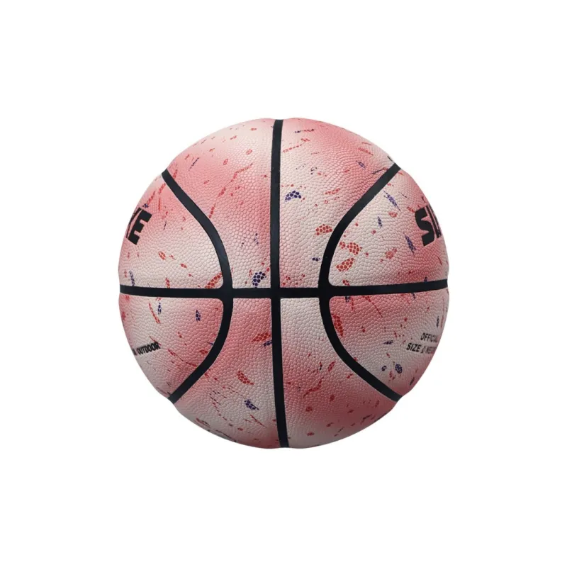 SIPAKESPORT PU Basketball Starry Sky Ocean Pink Size 6 Size 7 Street Unisex-4