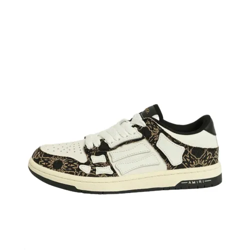 AMIRI Ma Quad Skeleton Low Top Skateboard Shoes Women's Black White