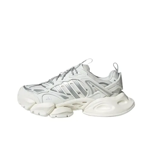 Adidas XLG RUNNER DELUXE Anti Slip Wear Resistant Low Top Running Shoes Unisex White Silver