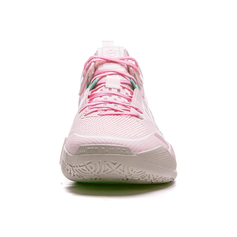 LINING SONIC 10 Basketball Shoes Men Mid Top Primrose Pink-4