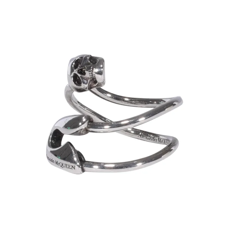 Alexander McQueen Safety Pin Ring-2