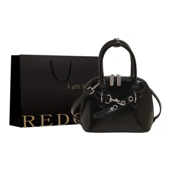 REDOO PU Handbag Women's Black Ecru/Light Yellow/Light Pink
