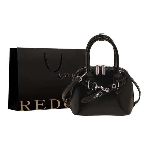REDOO PU Handbag Women's Black Ecru/Light Yellow/Light Pink