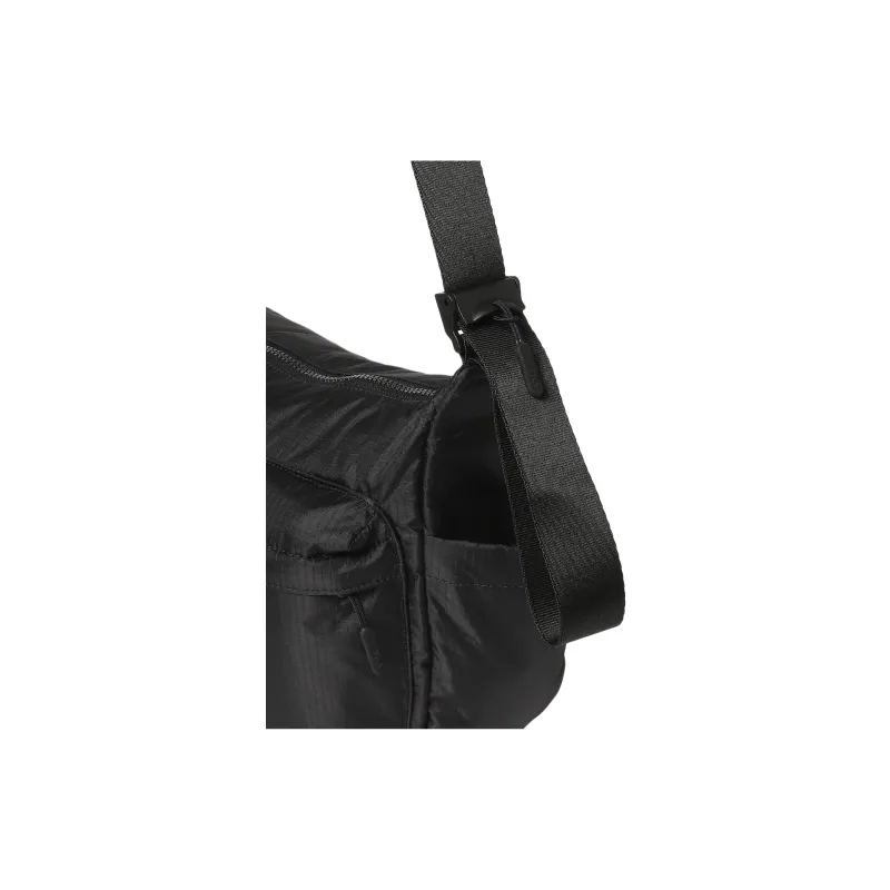FILA Nylon Shoulder Bag, Crossbody Bag Medium Size Unisex Black-6