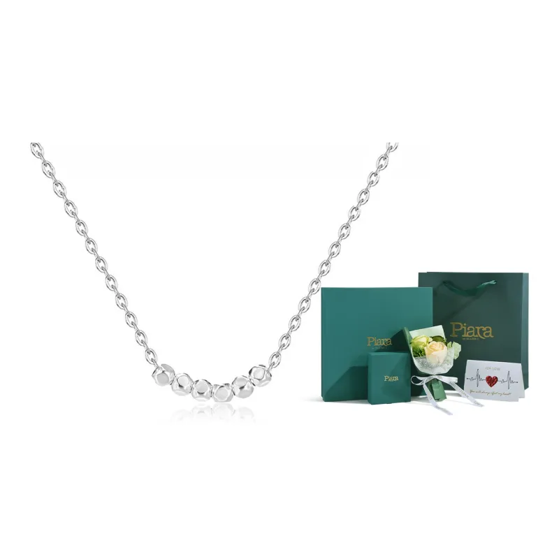 PIARA S925 Silver Collarbone Chain Women's-6