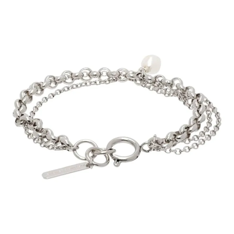 JUSTINE CLENQUET Brass Bracelets Men's Silver-1
