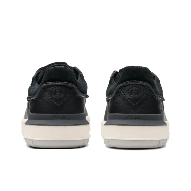 Clarks Courtlite 2 Run Low Top Skateboard Shoes Men's Black-4