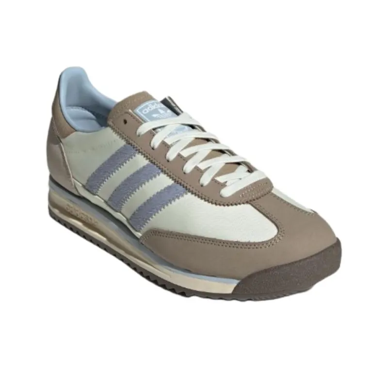 Adidas Originals SL 72 RS Anti Slip Wear Resistant Low Top Casual Shoes Unisex Ivory White Blue-3