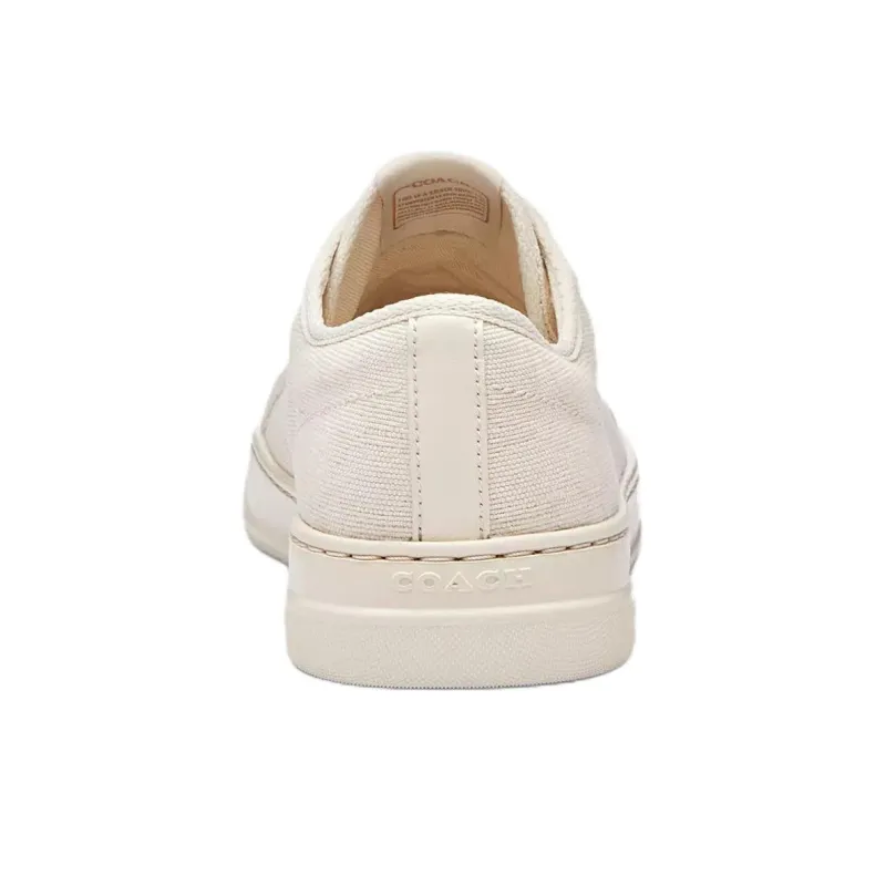 COACH Low Top Canvas Shoes Women's Beige-4
