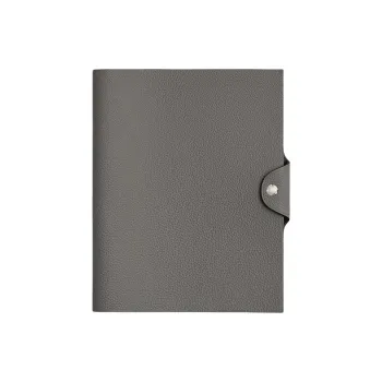 HERMES Ulysse Calfskin Storage Bag Men's Meyer Gray