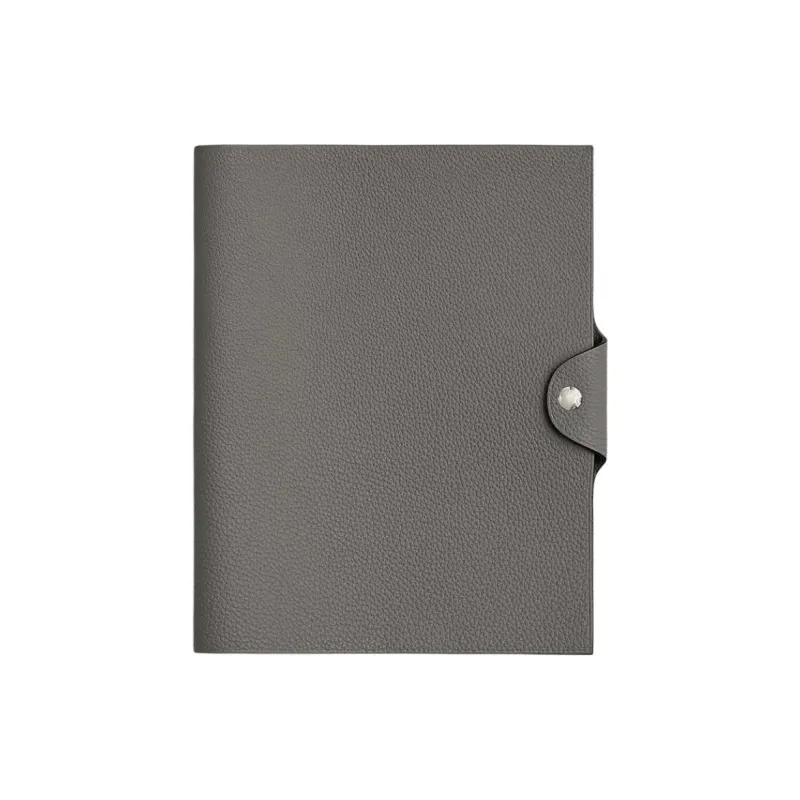 HERMES Ulysse Calfskin Storage Bag Men's Meyer Gray-0