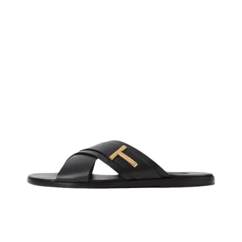TOM FORD Slide Slippers Men Black