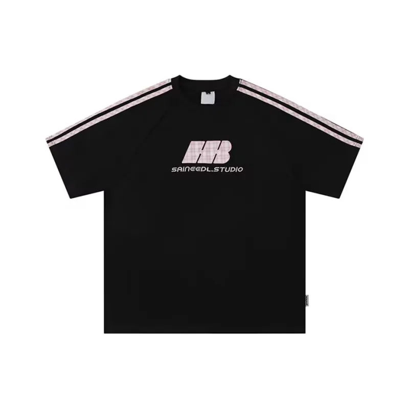 WELTER EXPERIMENT Fashion Versatile Short Sleeved T Shirts Unisex-2