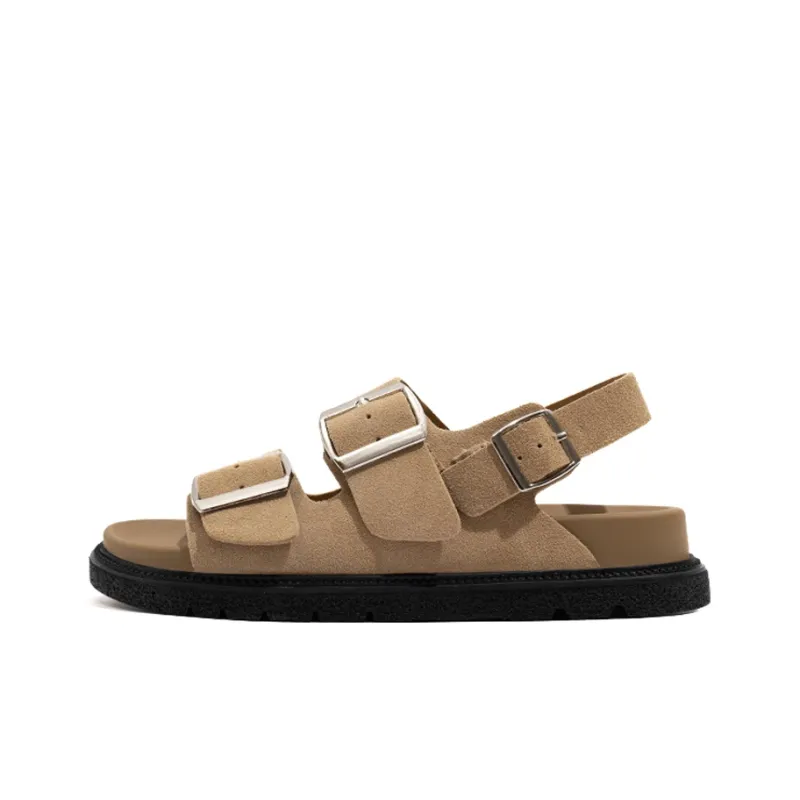 Varib Rubber Sole Metal Leather Patchwork Quiet, Slip Resistant, Odor Resistant Slide Slippers Women's-3