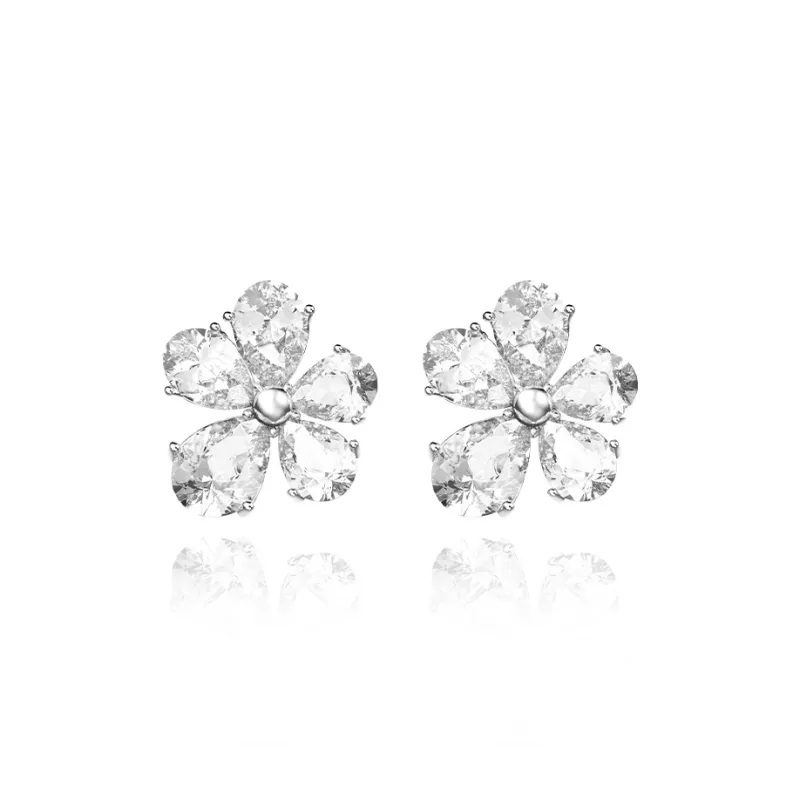RAWNESS 925 Sterling Silver Stud Earrings Women's-0