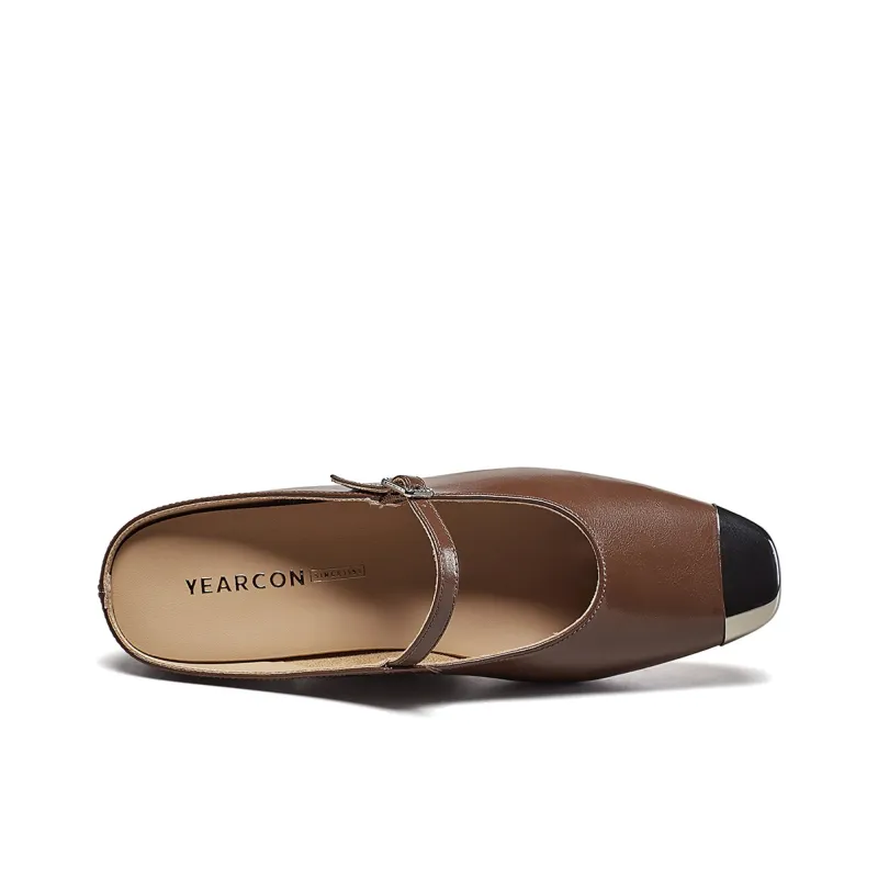 YEARCON Rubber Sole Slip Resistant Wrap toe Slippers Women's-6