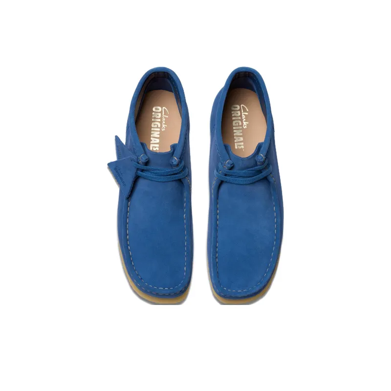 Clarks Wallabee Ankle Boots Men's Blue-3