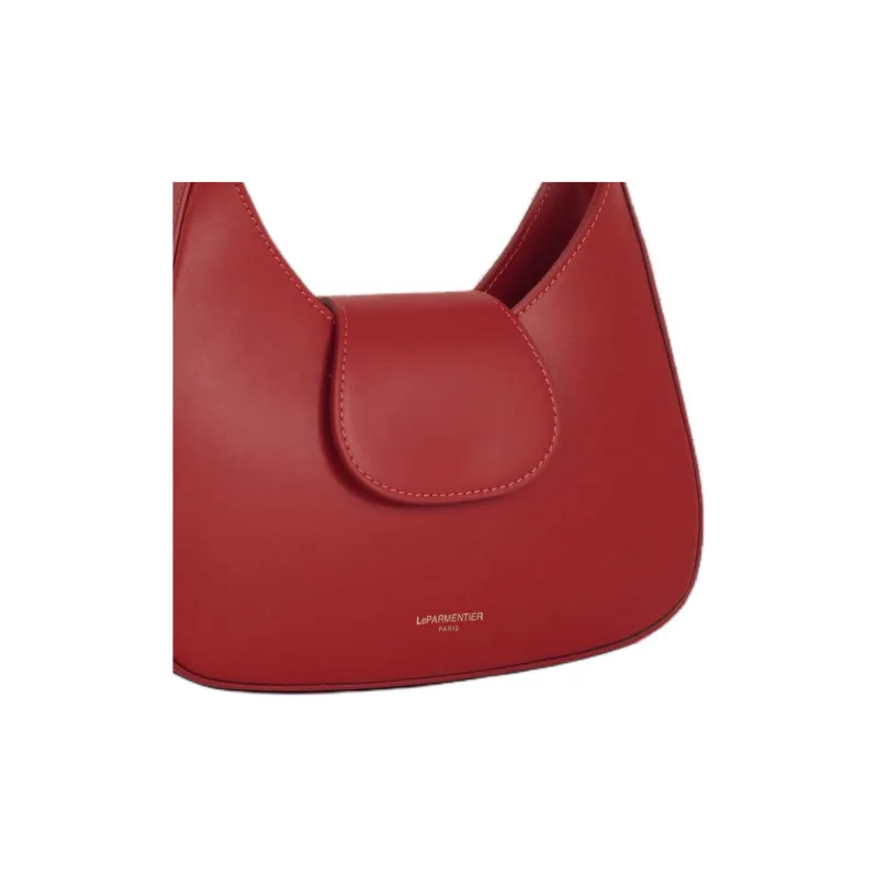 Le Parmentier Genuine Leather Portable Crossbody Bag Shoulder Bag Regular Women's Flame Color-3