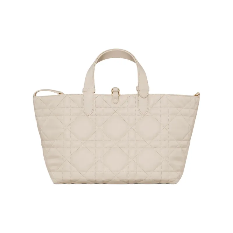 DIOR Toujours Calfskin Tote Bag, Shopping Bag, Shoulder Bag, Handbag Medium Size Women's Light Cookie-4