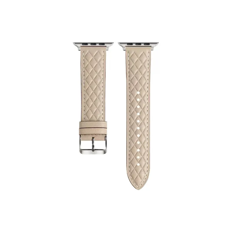 DUALMM Watch Band Apple Compatibility 38/40/41/42/44/45/49MM Artificial Leather Material-0