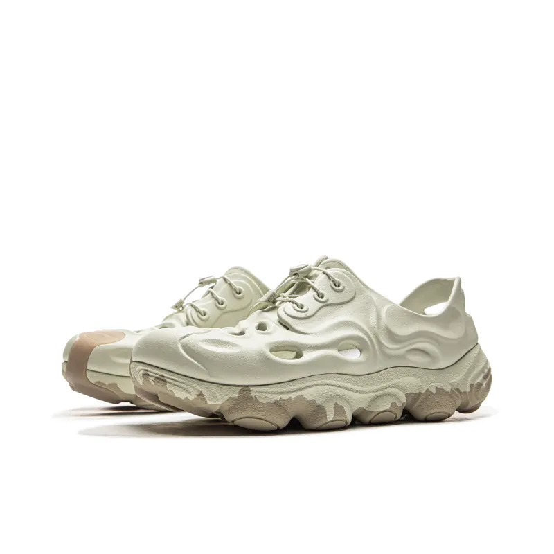 LiNing CF Tracing Cushioning Slip Resistant Low Top Hiking Shoes Unisex Light Tea Brown Green-2