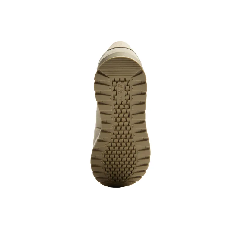 ZARA Low Top Casual Shoes Men's Beige Yellow-4
