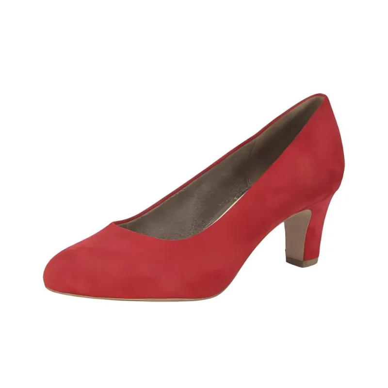 Bugatti Chunky Heel High Heels Women's Red-2