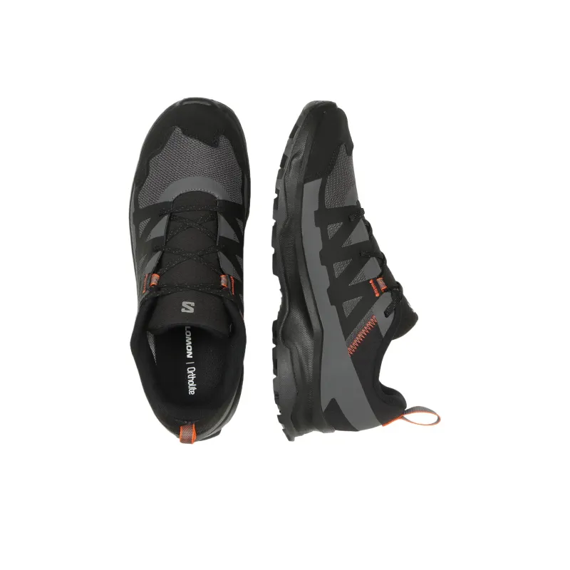SALOMON Gore Te Cushioning, Slip Resistant, Abrasion Resistant, Lightweight Low Top Hiking Shoes Men's Black Orange-3