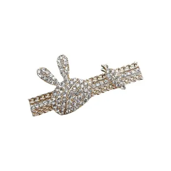 JIANYINGSHU Alloy+Faux Diamond Hair Clips Women's