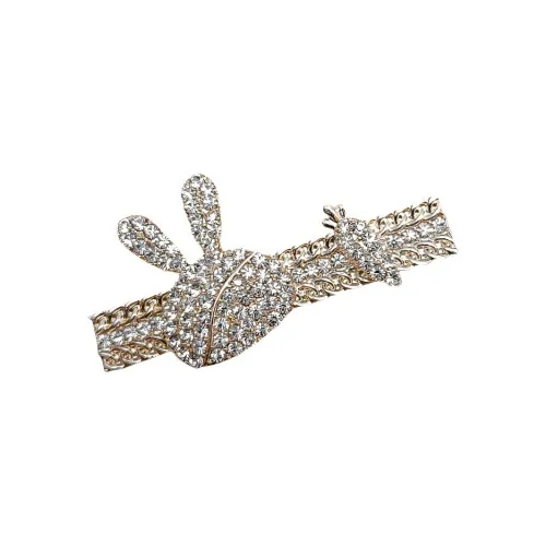 JIANYINGSHU Alloy+Faux Diamond Hair Clips Women's