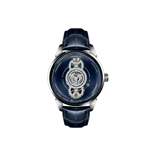 BEHRENS 오토매틱 메커니컬 무브먼트 남녀공용 중국 시계 42mm*12.5mm*23mm 블루