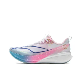 LiNing Red Hare 8PRO Abrasion Resistant Slip Resistant Low Top Racing Running Shoes Women's White Blue Pink