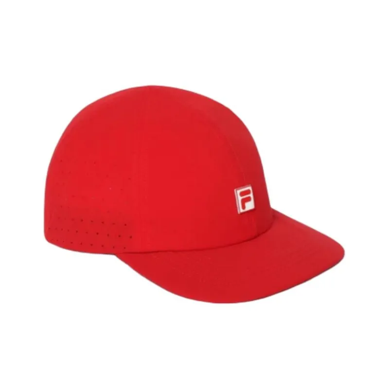 FILA Polyester Baseball Caps Unisex Red-1