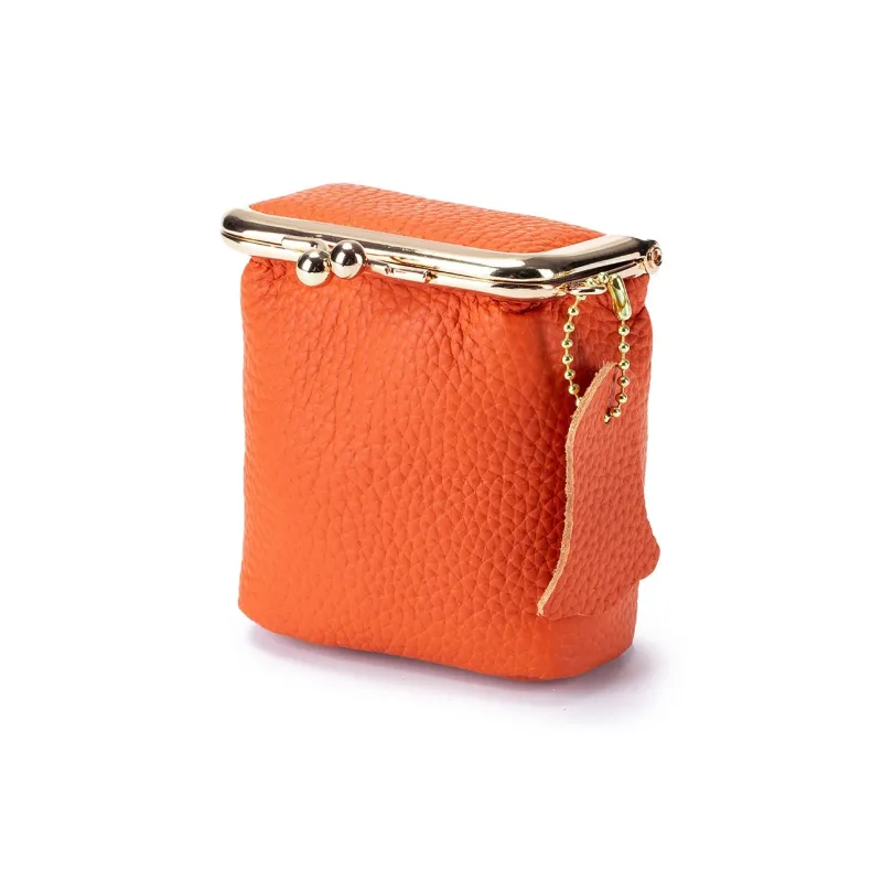 OUZIHUANG Top Grain Cow Leather Clutch Regular Women's Multicolor-5